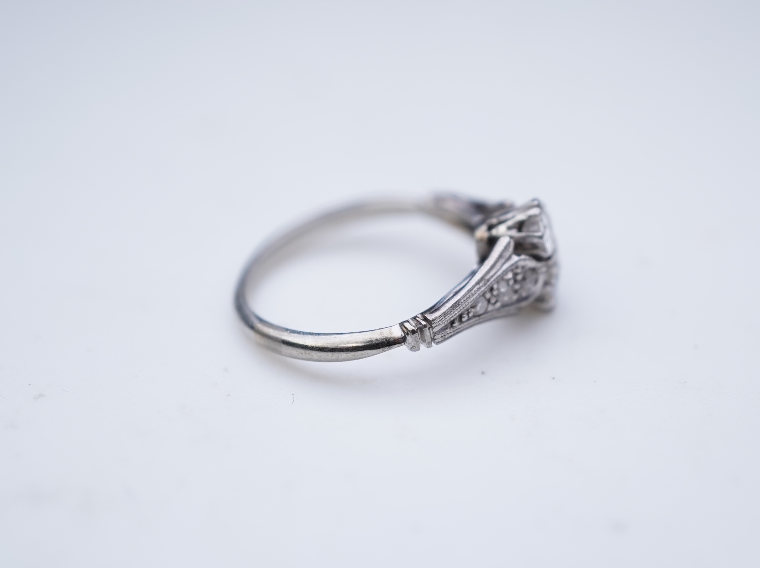 A diamond ring, early 20th century